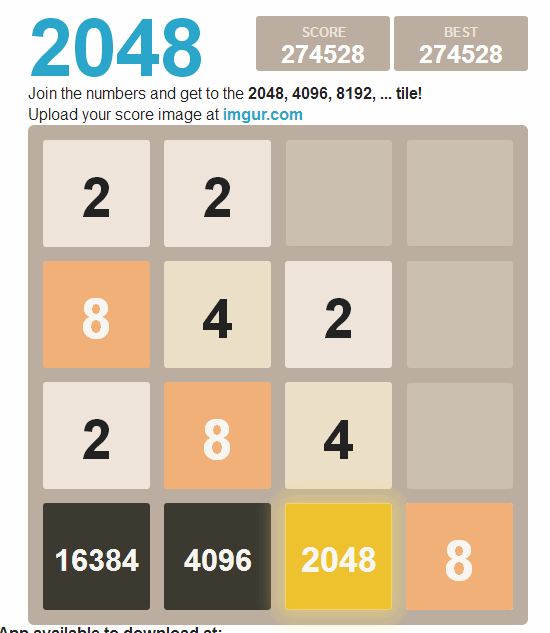 Fazendo 4096 no Game 2048  Matemática Rio 